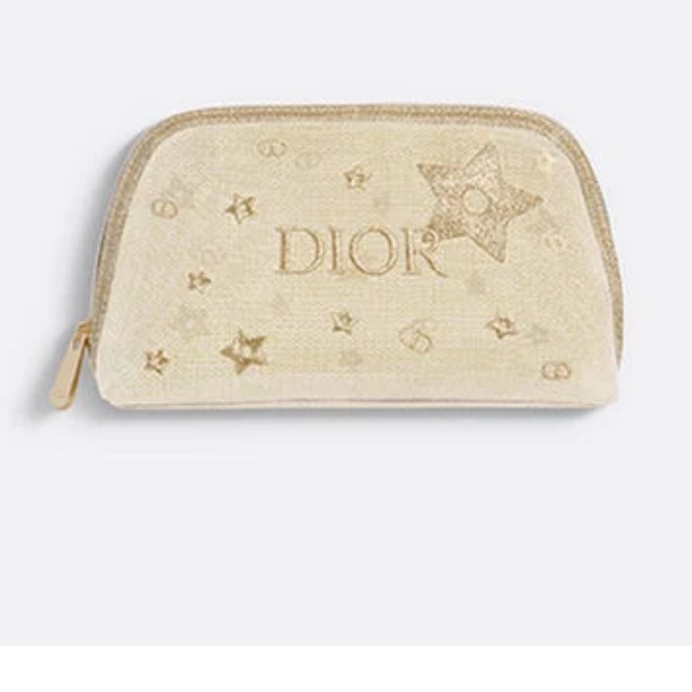 Dior Gold Star Cosmetic Bag